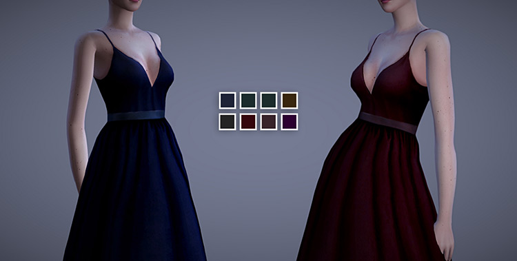 Valentina Dress Sims 4 CC screenshot