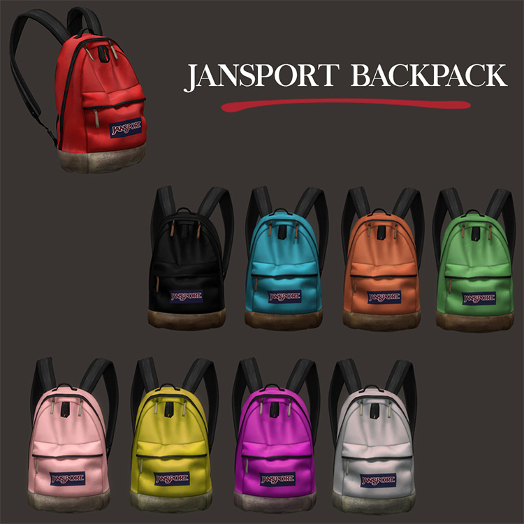 Jansport Backpack Sims 4 CC