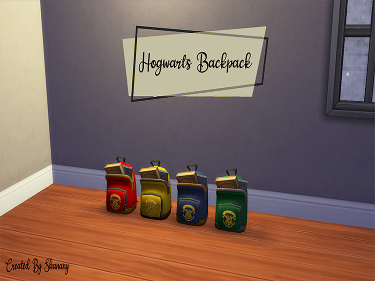 Hogwarts Backpack TS4 CC