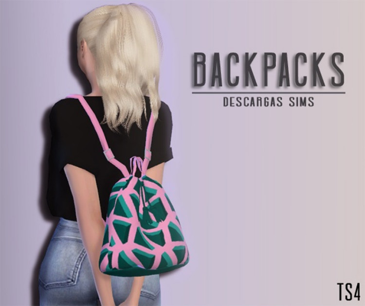Backpacks Pack Sims 4 CC