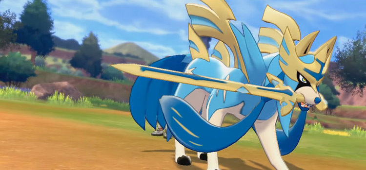 Shiny Zacian in Pokemon Sword