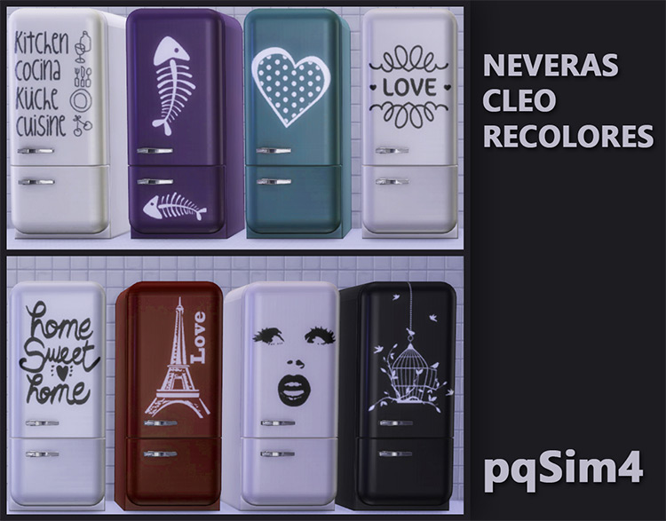 Nevera Cleo Recolor by pqSim4 for Sims 4