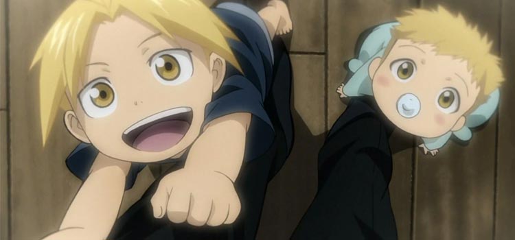 Ed and Al Elric Brothers as kids