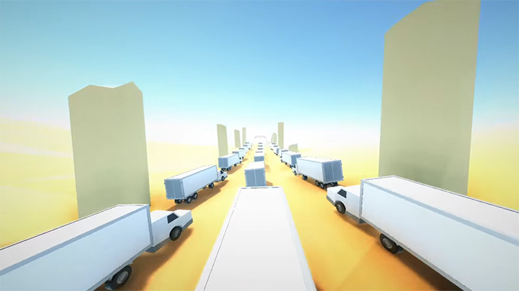 ClusterTruck PS4 gameplay screenshot