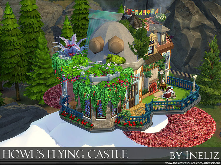 Howl’s Flying Castle CC in The Sims 4