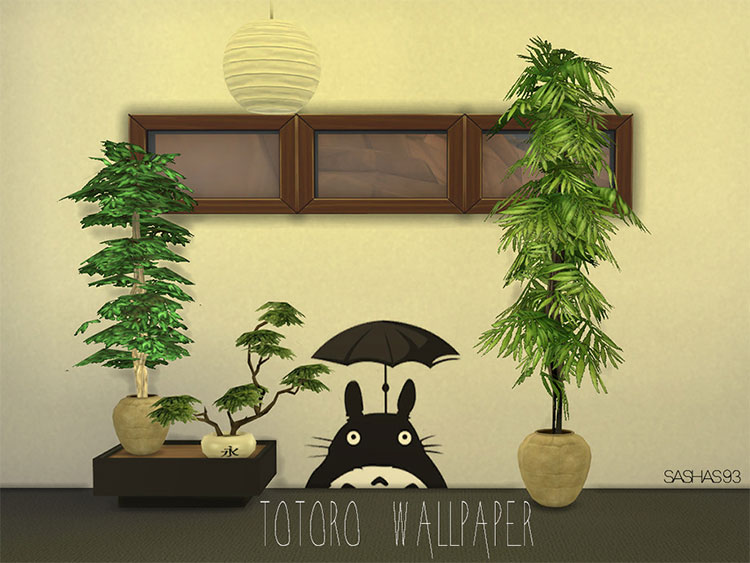 Totoro Wallpaper for The Sims 4