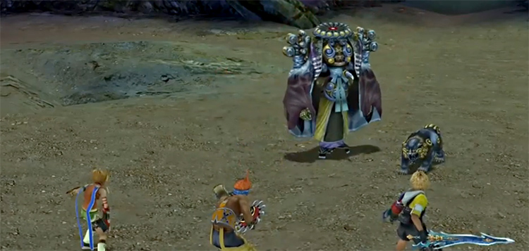 Dark Yojimbo Battle Screenshot in FFX HD
