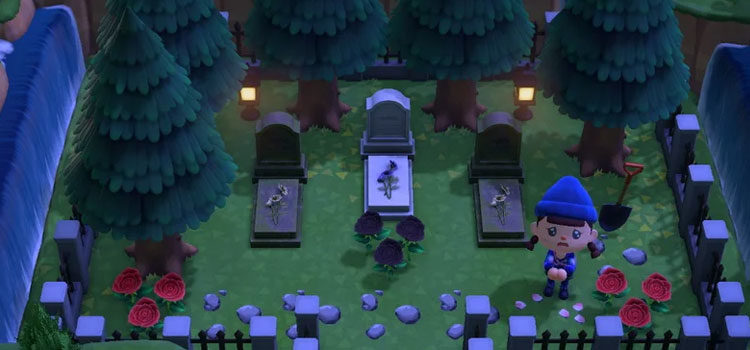 Hidden Cemetery Idea from ACNH