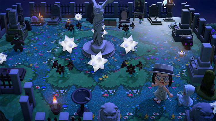 Glowing Cemetery in ACNH