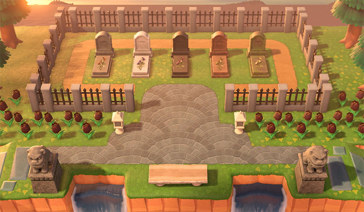 Tiny Cemetery ACNH Idea