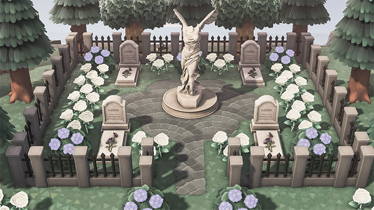 Elegant Graveyard Design Idea - ACNH