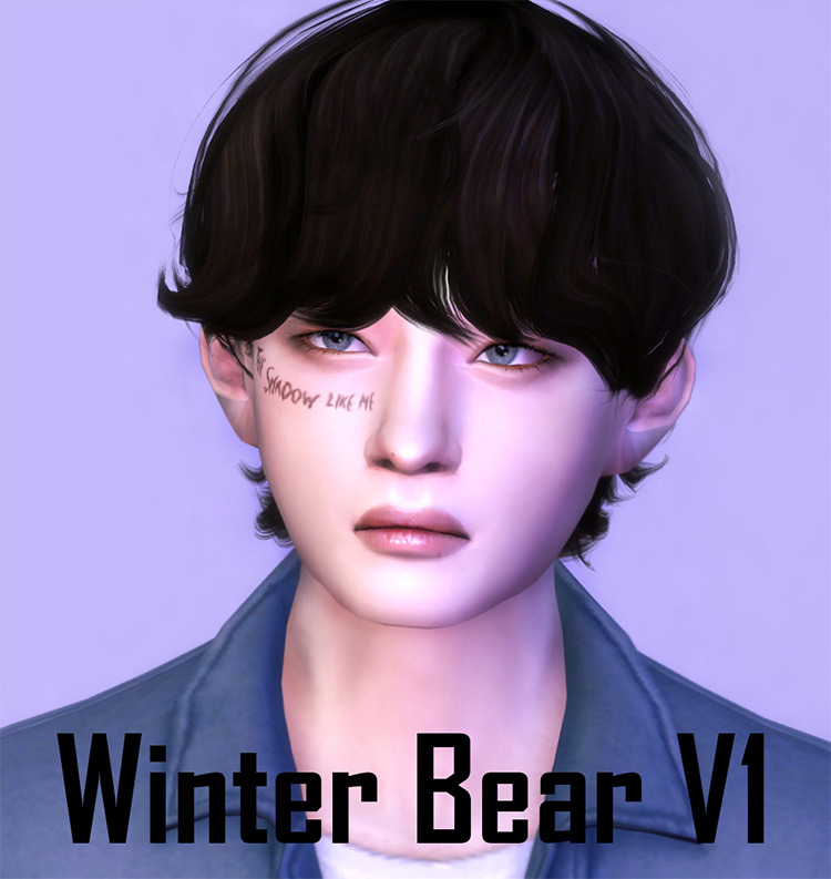 Winter Bear Hair TS4 CC