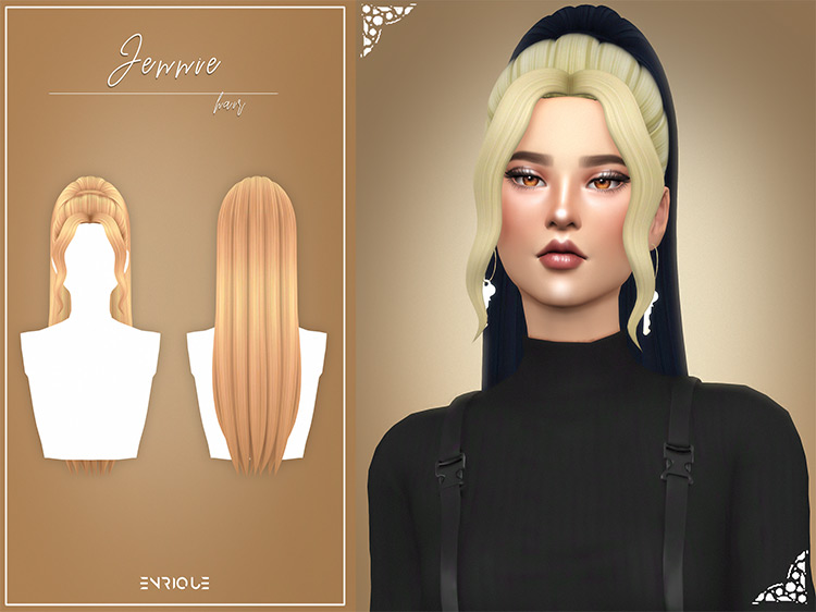 Jennie Hairstyle Sims 4 CC