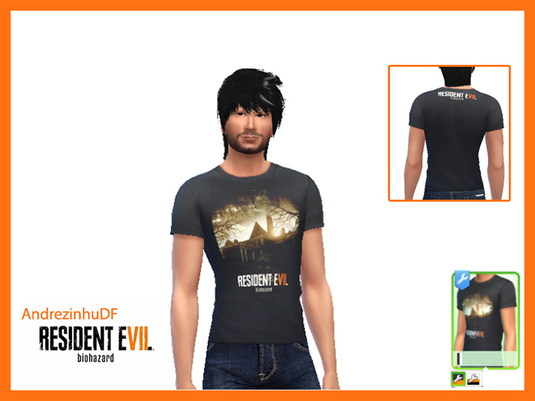 Resident Evil 7 T-Shirts Sims 4 CC