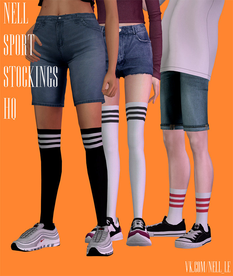 Sport Stockings by Nell Sims 4 CC