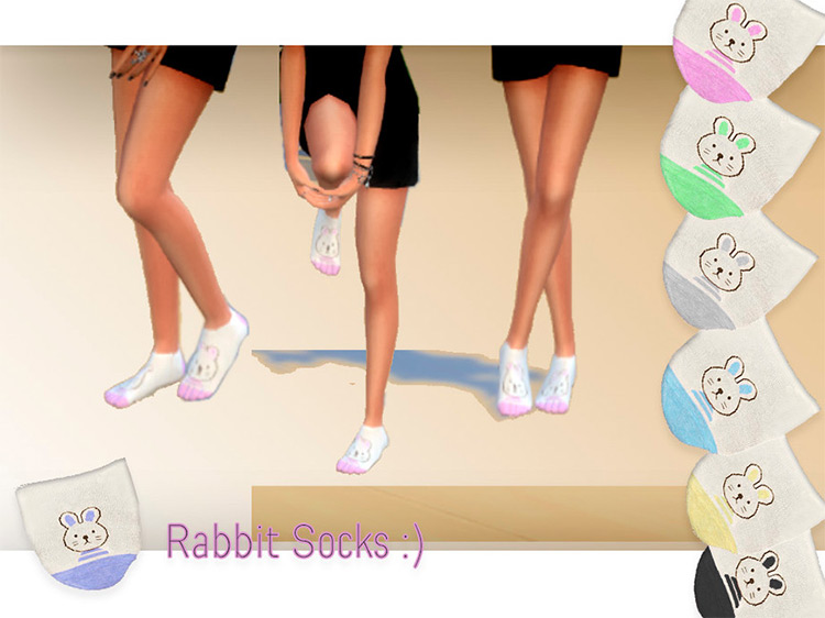Rabbit Socks by eyquardjl2 Sims 4 CC screenshot