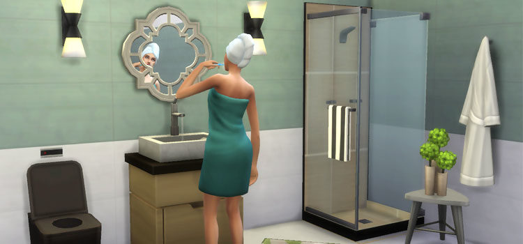 Sims 4 Dream Shower CC - Screenshot
