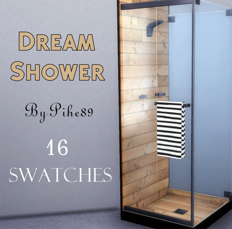 Dream Shower CC for The Sims 4