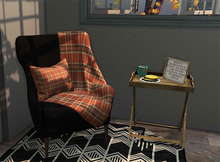 Cozy Autumn Seating CC for The Sims 4