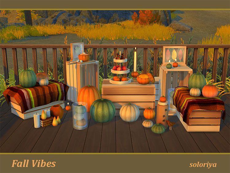 Fall Vibes CC Set for The Sims 4