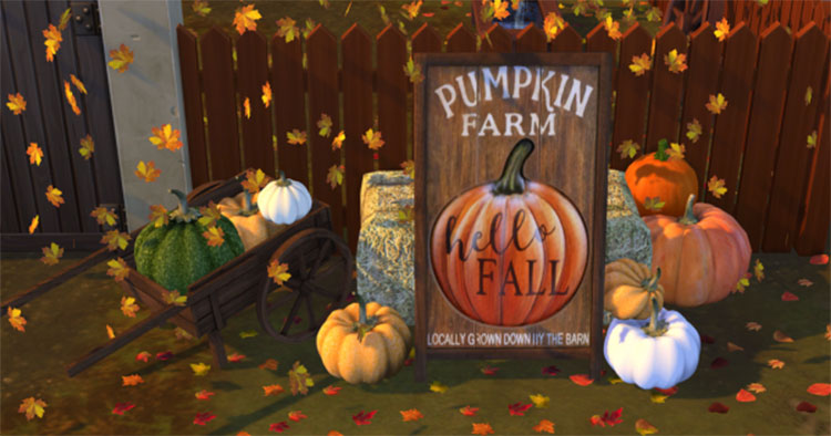Sign For Your Pumpkin Patch - TS4 CC