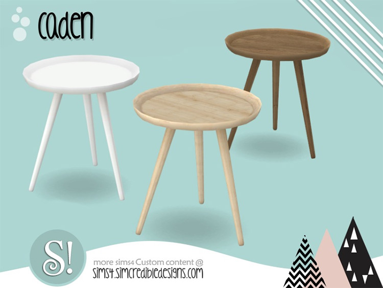 Caden End table Design - Sims 4 CC