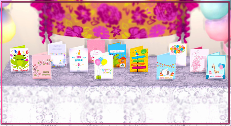 Birthday Cards for Sims 4