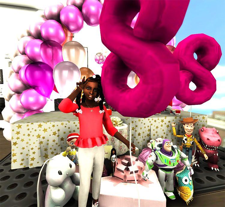 Birthday Number Balloons Sims 4 CC