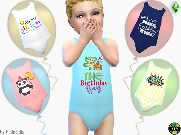 Toddler Birthday Bodyvest Sims 4 CC