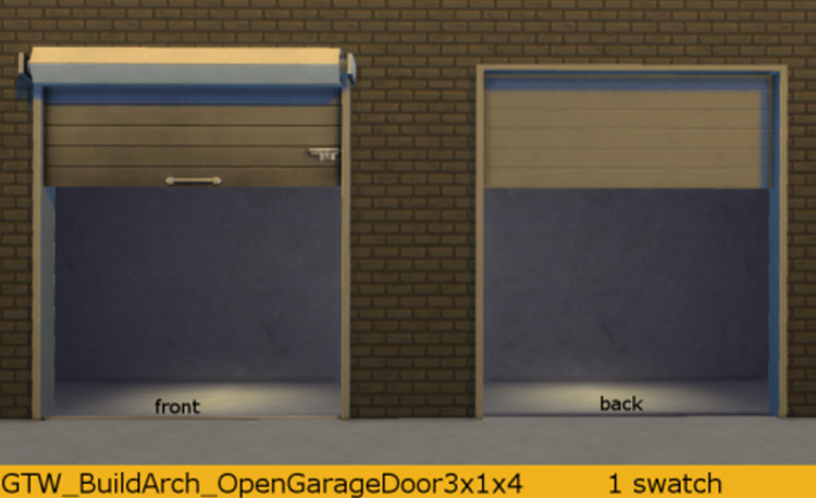 Open Garage Door TS4 CC