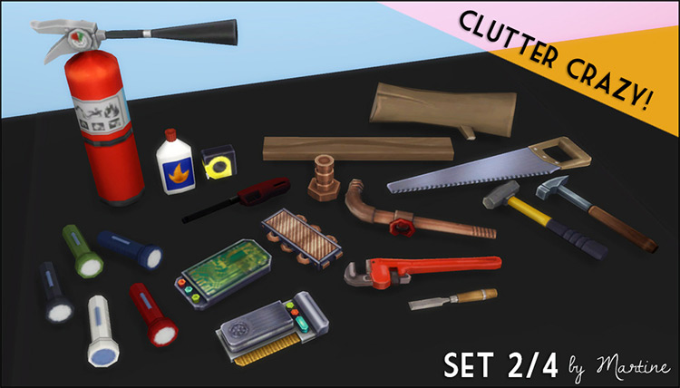 Tools Clutter Sims 4 CC