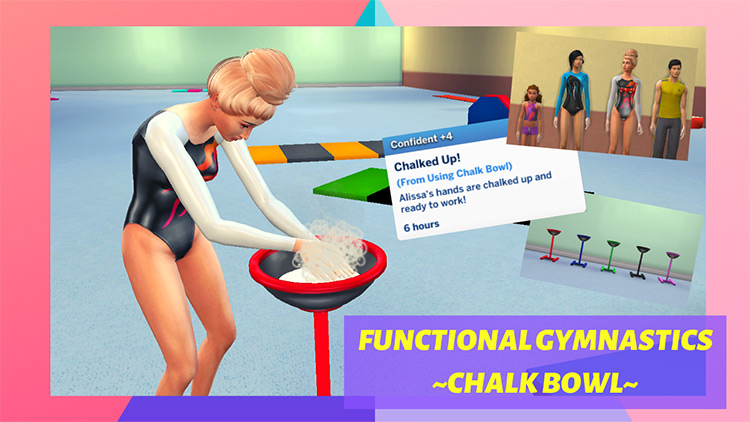 Gymnastics Chalk Bowl for Sims 4