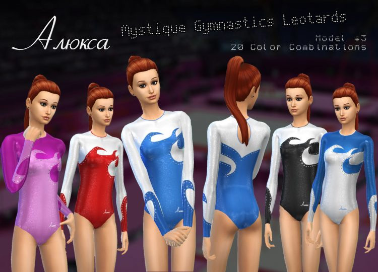 Alyouksa Mystique Gymnastics Leotards #3 (Adults) Sims 4 CC
