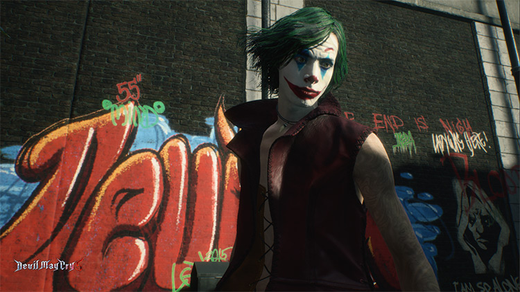 V Joker costume Devil May Cry 5 mod