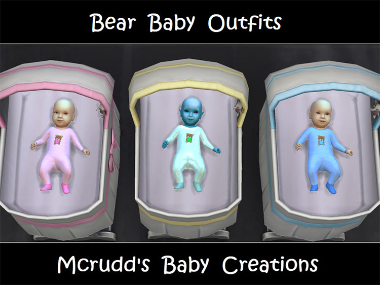 Baby Bear Outfits Sims 4 CC