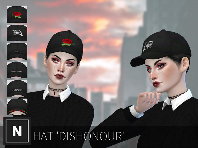 Dishonour Hat CC for The Sims 4