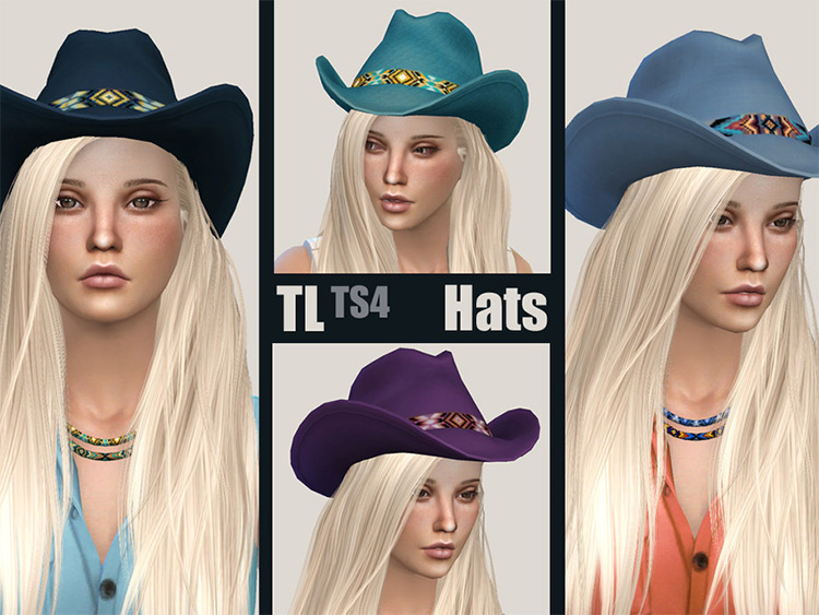 Blue Western Hats CC - TS4