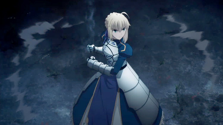 Saber from Fate Series anime
