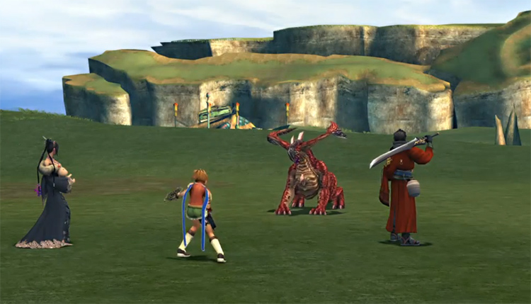 Fafnir Monster Arena Battle Screenshot / FFX HD
