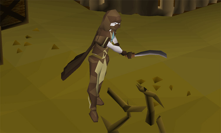Clearing jungle during the minigame / OSRS