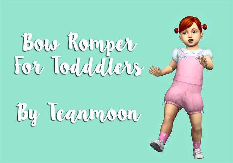 Bow Romper / Sims 4 CC