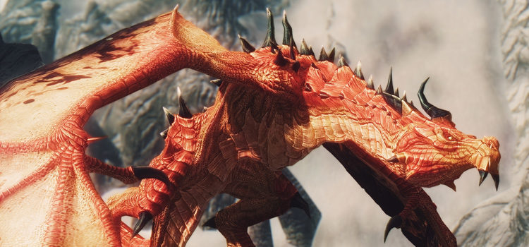 Red dragon customized - Skyrim mod