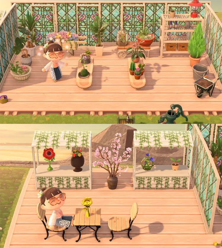 Greenhouse & Flower Stall Idea - ACNH