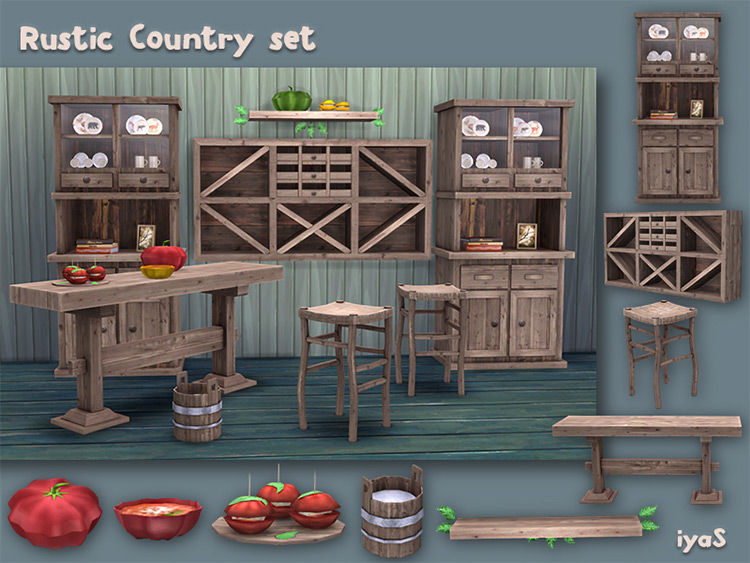 Rustic Country Set by soloriya for Sims 4