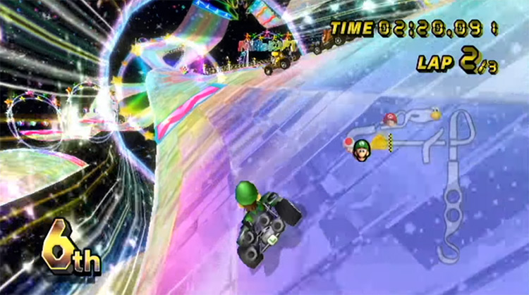 Mario Kart Wii gameplay
