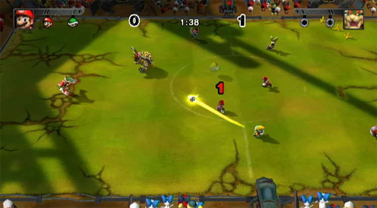 Mario Strikers Charged game screenshot