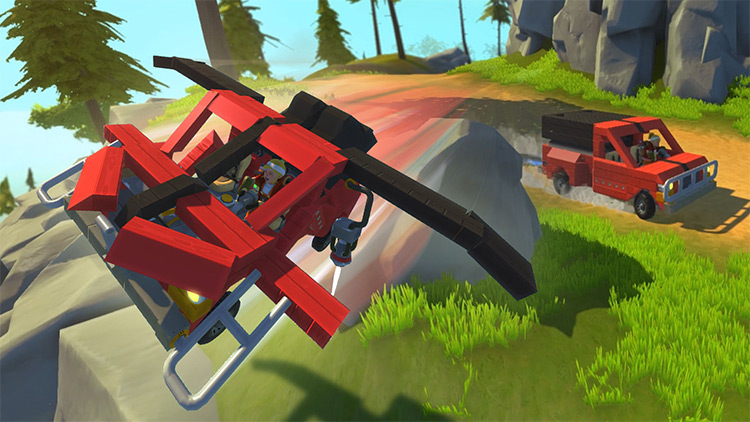 The Dragonfly Transforming Flying Truck! Scrap Mechanic Mod
