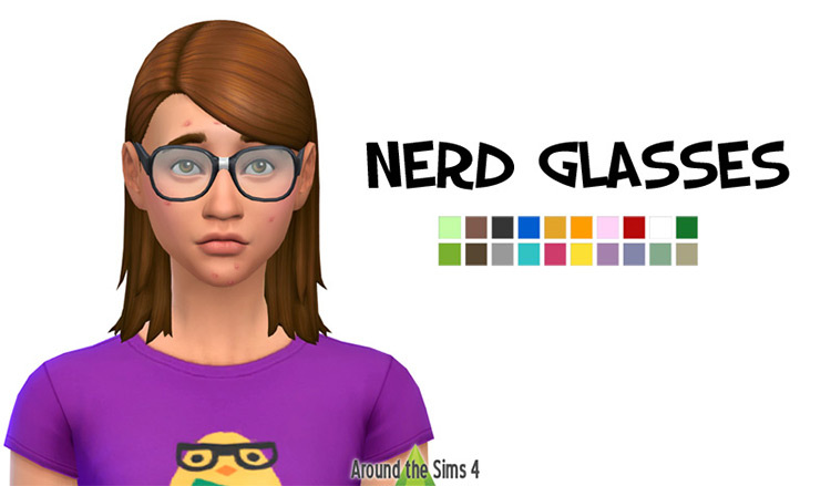 Nerd Glasses by Around the Sims 4 screenshot