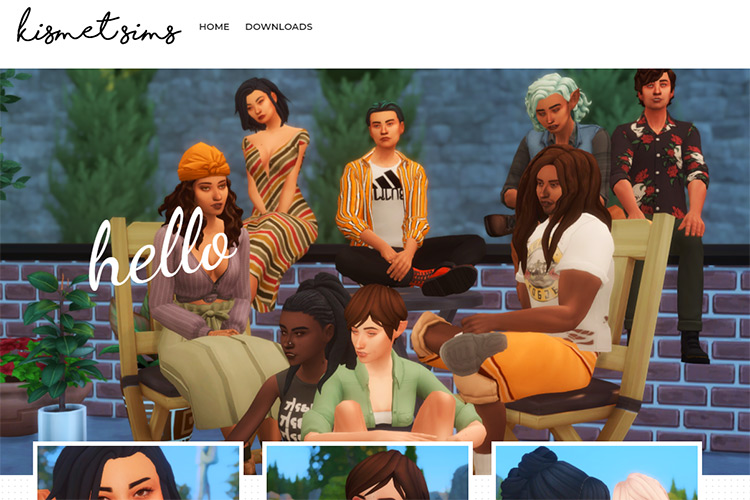 Kismet Sims CC Creator Blog Screenshot