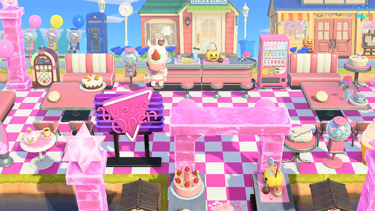 Sweets Shop and Diner - ACNH Idea
